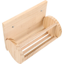 Rabbit Hay Feeder Wooden Small Animal Food Dispenser Holder