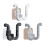 Slippers Rack Wall Mounted Shoe Storage Shelf for-White Color 2