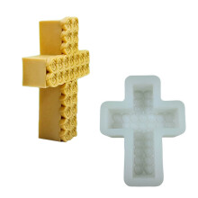 Moule de bougie en Silicone, Statue de croix, gypse-petit