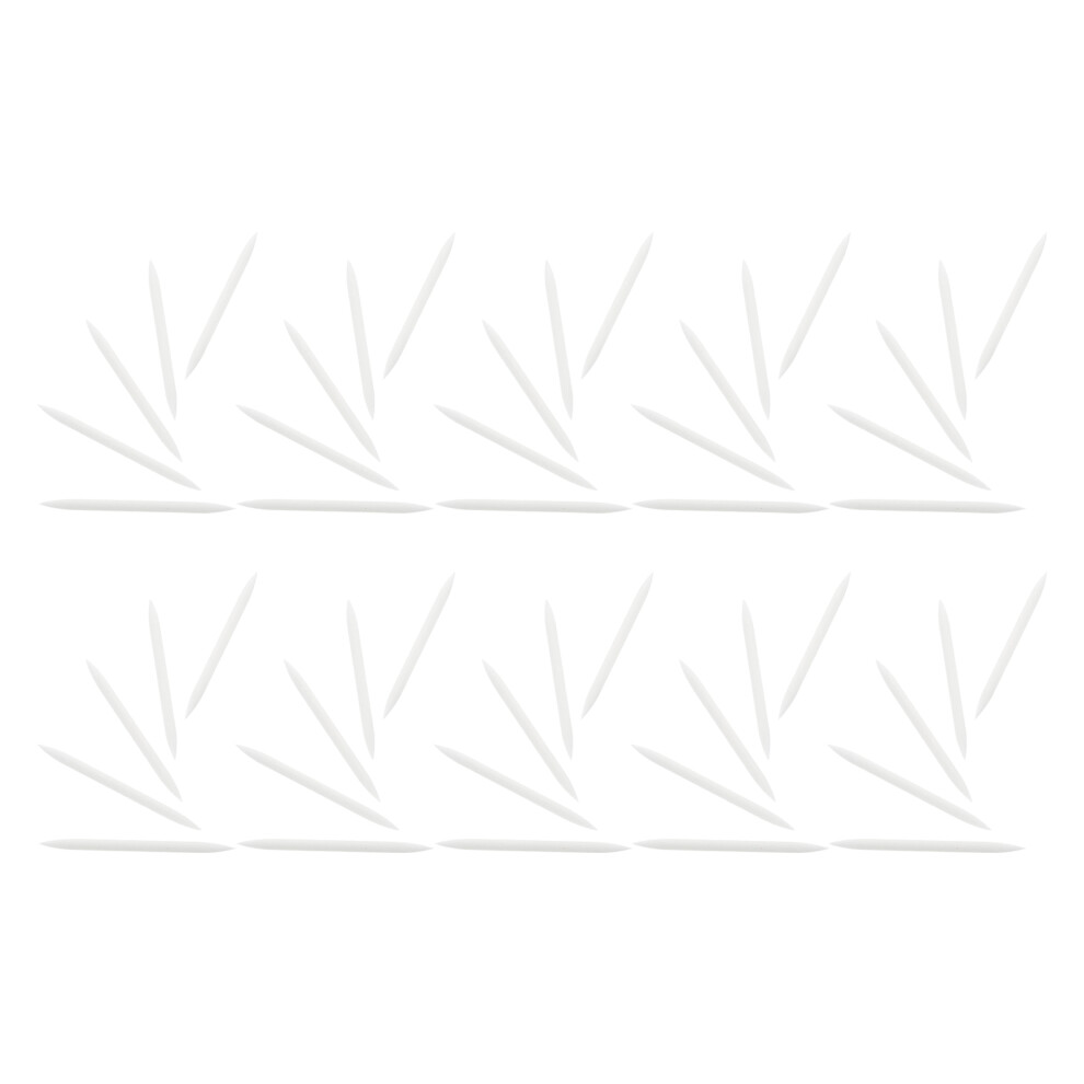Ohphcall 50Pcs Soft Silicone Eyeliner Brush Heads For Precise Smooth Application