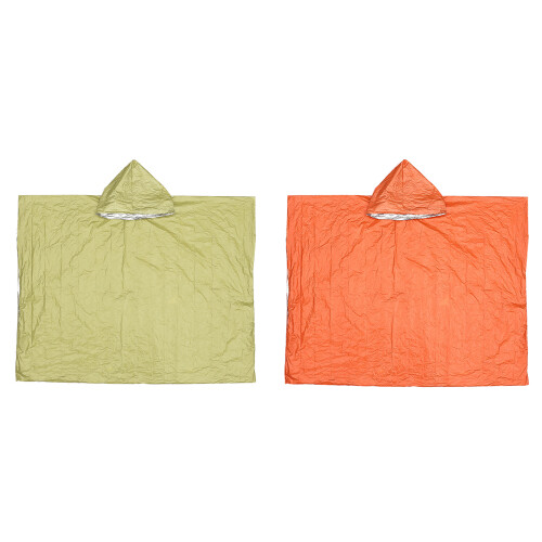 Manteau imperméable d'urgence Double face pour-Orange 1