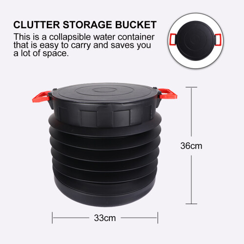 1pc Scaling Storage Bucket Portable Accessories Plastic 2