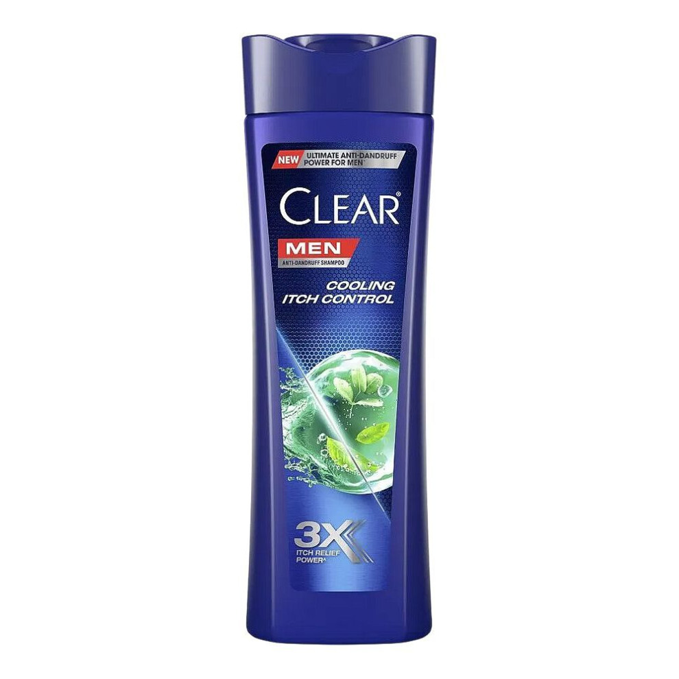 Clear Men Cool Sport Menthol Anti-Dandruff Shampoo, For All Hair Types 315ml