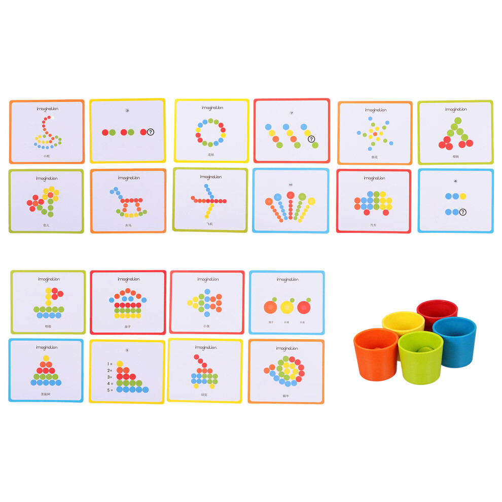Photos - Other Toys 1 Set Kids Color Matching Sorting Cup Creative Fun Learning Toy