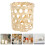 4 Pezzi Intrecciati In Bamboo 11