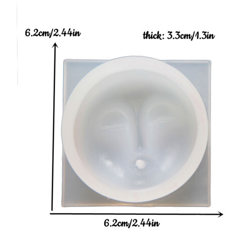 Plateau d'encens créatif pour le visage, moules en Silicone, 2