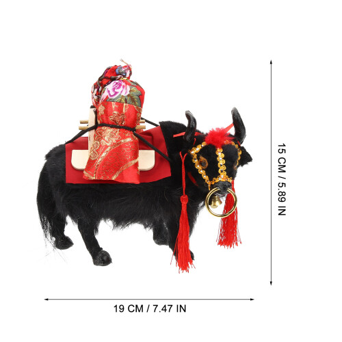 Yak Simulato Decorazione Mascotte Da Tavolo 2