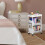Raindrops Multi-Layer Storage Bookcase 1 Set 25.3x13.8x10.4in 11