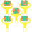 5Pcs Animal Pattern Kids Sponge Roller Painting Stampers Doodle Tool 1
