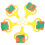 5Pcs Animal Pattern Kids Sponge Roller Painting Stampers Doodle Tool 4
