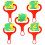 5Pcs Animal Pattern Kids Sponge Roller Painting Stampers Doodle Tool 5