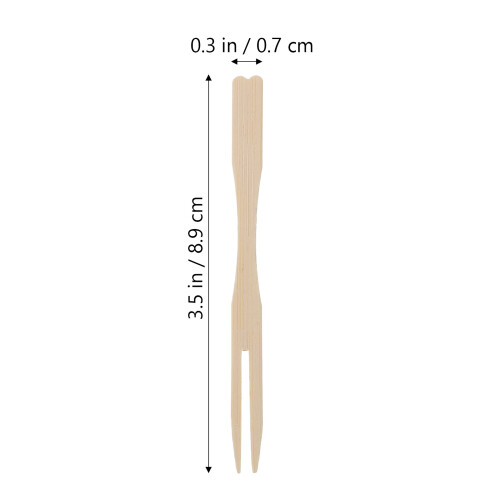 400 Pezzi In Bamboo Per Cibo Frutta Antipasto Dessert 1