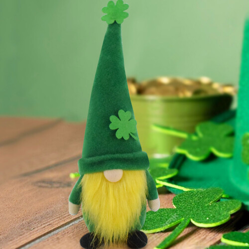 Patricks Day Gnomes Ornaments Green Faceless Dolls Kitchen 1