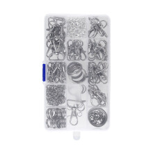 265pcs Metal Lobster Claw Clasp with Key Rings Kits for Crafts