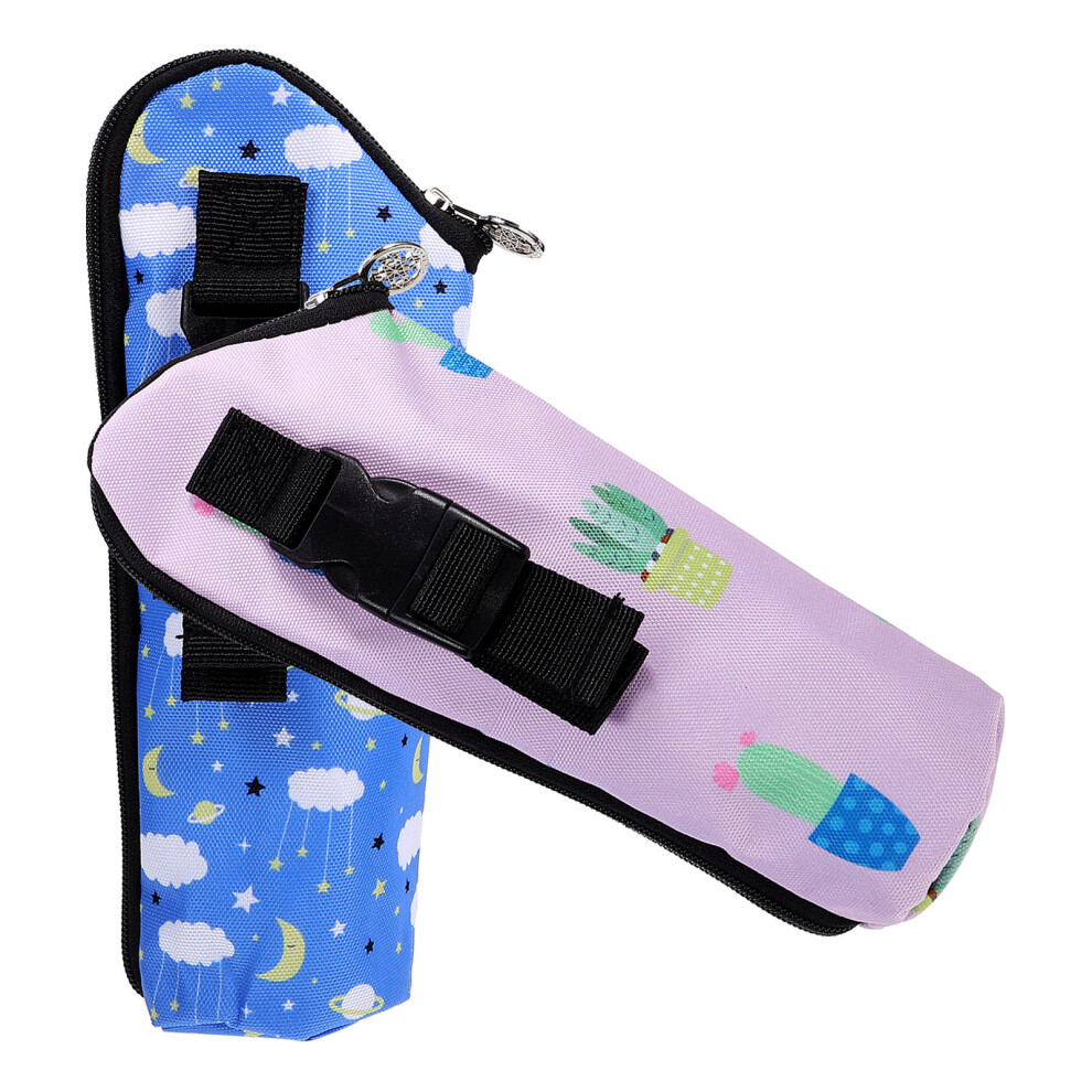 Ohphcall 2Pcs Insulated Baby Bottle Travel Carrier Bags For Milk Bottles
