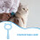 2 Pcs Double-Sided Deshedding Brush Comb For Cat Ear Grooming 9
