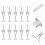 10Pcs Empty Lip Gloss Tubes Practical Makeup Bottles 5