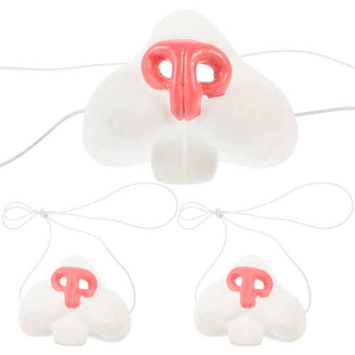 3Pcs Simulation Rabbit Nose For Halloween Carnival Masquerade Party 2