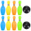 Set Giocattoli Bowling Per Giocattoli Educativi Primi 1