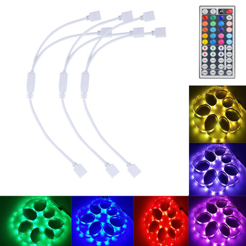 3pcs rgb 1 to 2 led strip remote controller with 9pcs needle 2