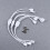 3pcs rgb 1 to 2 led strip remote controller with 9pcs needle 6