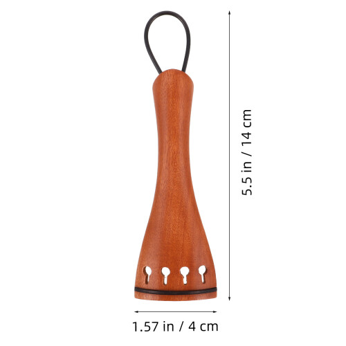 1Ensemble Kit Accessoires Violon Bois Tonalité Réglable Marron Clair 1