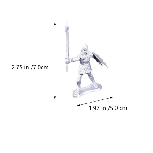 56Pcs Warrior Horses Medieval Toy Soldiers Mini Figures Decor Gift 1