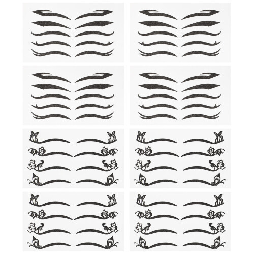 80 Pairs Temporary Eye Thick Eyeliner Decals Makeup Tool 1