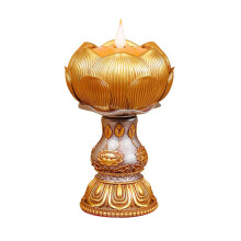Bougeoir rechargeable LED en résine, lampe pour culte-UN