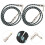 2Pcs Professional Blue Guitar Audio Cable Nylon 6.5mm Instrument Cable 5