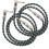 2Pcs Professional Blue Guitar Audio Cable Nylon 6.5mm Instrument Cable 8