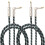 2Pcs Professional Blue Guitar Audio Cable Nylon 6.5mm Instrument Cable 3
