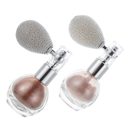 2Pcs Body Face Highlighting Powder Sprayer Bottle Makeup Tool