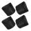 4pcs Non-Slip Feet Ladder Black Rubber 7
