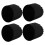 4pcs Non-Slip Feet Ladder Black Rubber 8