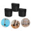 4pcs Non-Slip Feet Ladder Black Rubber 5