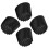 4pcs Non-Slip Feet Ladder Black Rubber 10