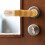 Door Handle Covers Anti Collision Knitted Yellow 6pcs 4