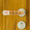 Door Handle Covers Anti Collision Knitted Yellow 6pcs 6