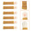 Door Handle Covers Anti Collision Knitted Yellow 6pcs 10