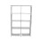 Grey Beautiful Storage Rack Double-Row Bookshelf for Home Use 1