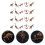 24pcs dinosaur-shaped mini toys for kids, random styles 8