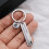 2Pcs Diy Blank Keychains Stainless Steel Unfinished Key Rings 10