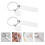 2Pcs Diy Blank Keychains Stainless Steel Unfinished Key Rings 4