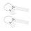 2Pcs Diy Blank Keychains Stainless Steel Unfinished Key Rings 3