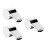 3Pcs Silver Multi-Function Whistles with Rope for Sports and Racing 6