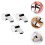 3Pcs Silver Multi-Function Whistles with Rope for Sports and Racing 5