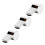 3Pcs Silver Multi-Function Whistles with Rope for Sports and Racing 9