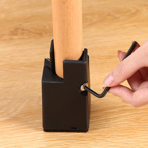 4pcs Adjustable Bed Risers with Screw Clamp 2 Inch 2