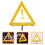 Vehicle Breakdown Warning Triangles Foldable 1pcs 3